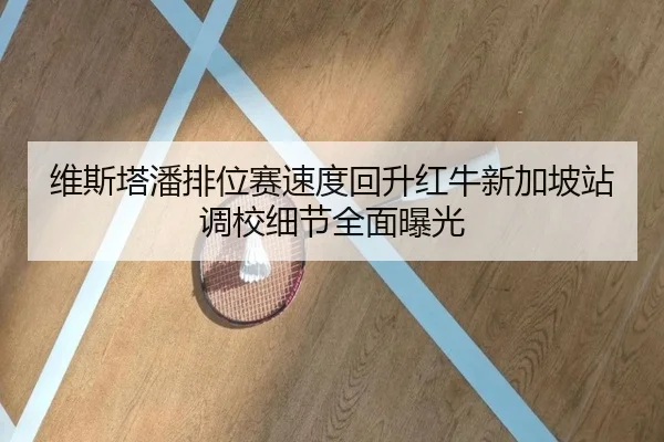 维斯塔潘排位赛速度回升红牛新加坡站调校细节全面曝光